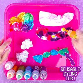 img 2 attached to 🎨 Fashion Angels Tie Dye Super Set: All-in-One DIY Tie Dye Kit for Kids - Complete with Latex Gloves, Non-Toxic Dyes, Rubber Bands, and 6 Exciting Projects – Just Add Water! Recommended for Ages 8 and Up