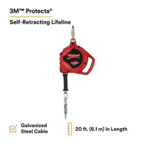 img 3 attached to 3M Retracting Galvanized Carabiner 3590517