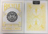 🌞 uspc bicycle yellow trace playing cards with dynamic sun moon design – unleash your gaming potential! логотип