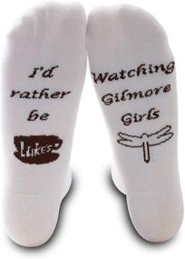 img 2 attached to 💕 GJTIM Gilmore Gift: I’d Rather Be Watching Gilmore Girls Socks Set - Perfect Best Friend Gift!