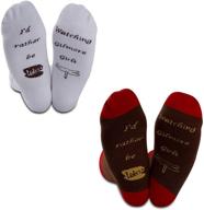 💕 gjtim gilmore gift: i’d rather be watching gilmore girls socks set - perfect best friend gift! logo