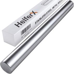 img 4 attached to 🥖 HelferX 15-Inch Stainless Steel Rolling Pin for Enhanced Baking - Ideal for Fondant, Dumpling, Ravioli, and Pizza Dough