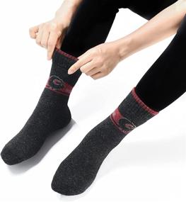 img 3 attached to 🧦 Stay Cozy and Active with a 4-Pack of Women's Wool Socks for Sports, Hiking, and Winter Warmth