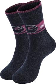 img 2 attached to 🧦 Stay Cozy and Active with a 4-Pack of Women's Wool Socks for Sports, Hiking, and Winter Warmth