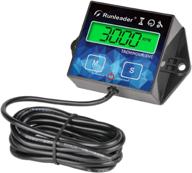 runleader digital tach/hour meter: green backlight display for lawn mowers, leaf blowers, compressors, snowmobiles & more logo