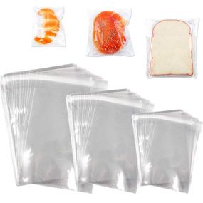 img 4 attached to 🛍️ 800 Clear Resealable Cellophane Bags in 3 Sizes (4×6, 5×7, 6×9 Inch) - Ideal for Bakery, Snacks, Candles, Soap, Cookies, Jewelry, Cards
