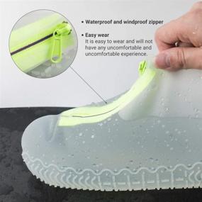 img 3 attached to ATOFUL Reusable Waterproof Shoe Covers | Silicone Shoe Covers 👟 with Zipper | No-Slip Rubber Shoe Protectors for Kids, Men, and Women