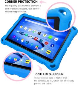 img 1 attached to iPad Mini Case 2019 - OQDDQO Shockproof Lightweight Protective Cover (Blue) - Compatible with iPad Mini 1 2 3 4 5 Generation Tablets