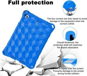 img 2 attached to iPad Mini Case 2019 - OQDDQO Shockproof Lightweight Protective Cover (Blue) - Compatible with iPad Mini 1 2 3 4 5 Generation Tablets