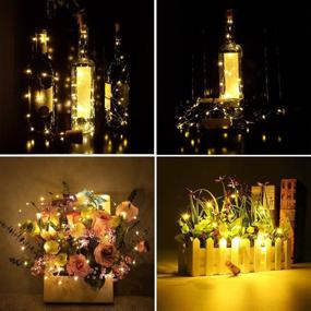 img 3 attached to 🌻 Enhance Your Garden, Wedding, Christmas & Party Décor with Betus 10 Pack Wine Bottles Cork String Lights - Battery Powered, Warm Light - 10 LEDs/3 Ft - Packs of 10