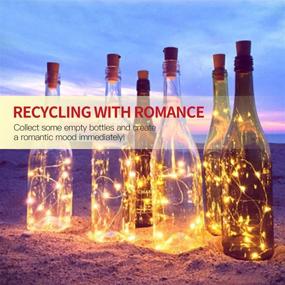 img 1 attached to 🌻 Enhance Your Garden, Wedding, Christmas & Party Décor with Betus 10 Pack Wine Bottles Cork String Lights - Battery Powered, Warm Light - 10 LEDs/3 Ft - Packs of 10