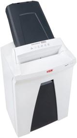 img 1 attached to 🔒 HSM SECURIO AF300 Cross-cut Shredder with Auto Paper Feed; Shreds up to 300 Sheets Automatically/19 Manually; 9 Gallon Capacity