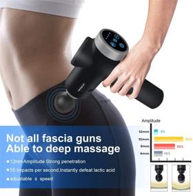 img 3 attached to 💆 Массажер для мышц Massage Gun by Vansmago - Глубинный тканевой перкуссионный аппарат для разных категорий людей: атлеты, облегчение боли, релаксация. Супертихий безщеточный мотор, 9 скоростей, 6 насадок.