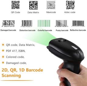 img 1 attached to Evnvn Bluetooth Wireless Barcode Scanner Wall Mountable