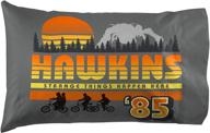 🛏️ stranger things hawkins 85 pillowcase - double-sided super soft bedding for kids (official netflix product) by jay franco logo