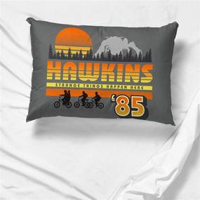 img 1 attached to 🛏️ Stranger Things Hawkins 85 Pillowcase - Double-Sided Super Soft Bedding for Kids (Official Netflix Product) by Jay Franco