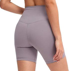 img 4 attached to Womens Workout Running Stretch Leggings Sports & Fitness