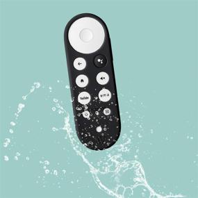 img 1 attached to 💡 Wasserstein Silicone Skin: Reliable Protection for Chromecast with Google TV Remote Control (Black)