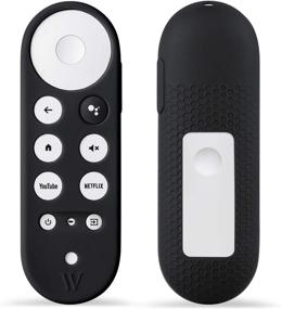 img 4 attached to 💡 Wasserstein Silicone Skin: Reliable Protection for Chromecast with Google TV Remote Control (Black)