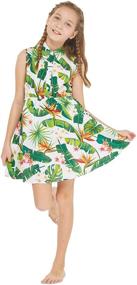 img 4 attached to 🏝️ Hawaiian Resort Wear Dress for Girls by Paradise - Tops, Tees & Blouses Collection