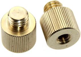 img 2 attached to 🔌 CAMVATE 1/4"-20 Female to 3/8"-16 Male Adapter Post (2 Pieces) for Product Compatibility