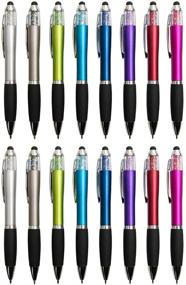 img 4 attached to 🖊️ MiSiBao Stylus Pens for Touch Screens with Crystals - Medium Point Pens for Women and Kids, iPad Compatible - Black Ink, Comfort Grip - 5 Refills Included (Style1 16-count)