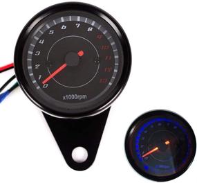 img 4 attached to TESWNE Motorcycle Speedometer Tachometer Odometer