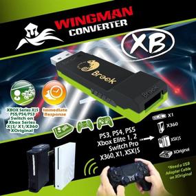 img 4 attached to 🎮 Brook Wingman XB - All-in-One Controller Support for PS5, Xbox Series X/S, PS4, PS3, Xbox One, Xbox 360, Xbox Elite 1 & 2, and Switch Pro Controllers. Xbox Adapter Turbo and Remap Included.
