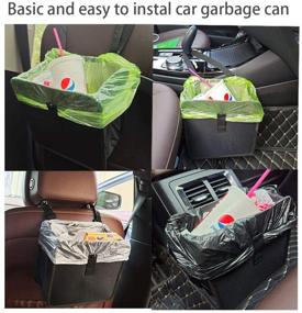 img 1 attached to 🚗 CALLMYBO Car Trash Can: Foldable, Leak Proof, and Organizing Solution for Car Accessories (Black, 2 Gallon)
