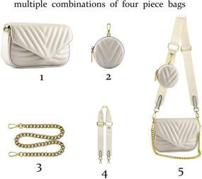 img 3 attached to 👜 CHIC DIARY: Stylish Crossbody Handbags, Wallets, and Bags for Women - Adjustable and Removable Straps