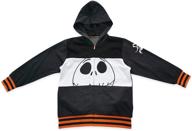 👦 boys' disney jack skellington zip-up hoodie – the nightmare before christmas logo