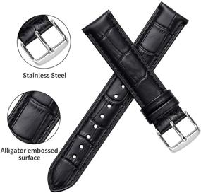 img 1 attached to 🐊 Premium Genuine Leather Alligator Padded iStrap - Ultimate Style and Comfort