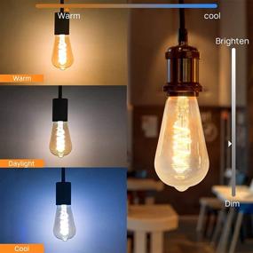 img 2 attached to Dimmable Vintage Filament Bulb 2100 Lumens, 5000K Color Temperature with Voice Assistant Support