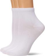 🧦 high quality hanes womens comfortsoft ankle socks, 3-pack - perfect for ultimate comfort логотип