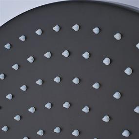 img 1 attached to 🚿 Senlesen 20-Inch Round Rainfall Top Shower Head: Luxurious Ceiling-Mounted Black Color for Your Modern Bathroom