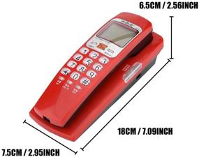 img 3 attached to Hakeeta Fashion FSK/DTMF Standard Corded Phone Landline Phone With Caller ID