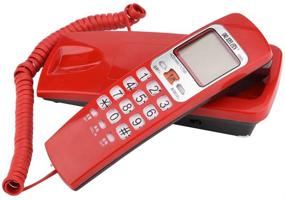 img 4 attached to Hakeeta Fashion FSK/DTMF Standard Corded Phone Landline Phone With Caller ID