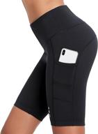 🩳 baleaf women's 9" biker shorts: high waisted compression workout shorts with side pockets - upf50+ for long-lasting protection logo