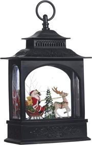 img 3 attached to 🎅 Premium Raz Imports Holiday Water Lanterns: 11" Santa in Sleigh Lighted Water Lantern - Stunning Christmas Home Decor