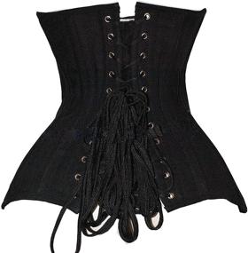 img 2 attached to 💃 SEO-Optimized Women's Long Torso Waist Training Corsets - Double Steel Boned, Heavy Duty Underbust Body Shaper by SHAPERX