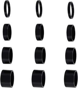 img 4 attached to 🚴 Versatile 12 PCS Bike Headset Spacer Set: Aluminum Alloy, 1 1/8-Inch, for MTB BMX Road Bikes