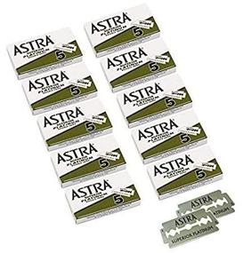 img 1 attached to 🪒 Astra Platinum Double Edge Safety Razor Blades - Pack of 50 Blades (10 Packs of 5)