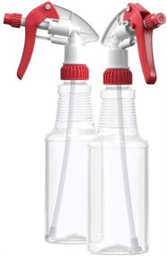 img 4 attached to 🌿 Bar5F Multi-Purpose Plastic Spray Bottle - Heavy Duty Cleaning Supplies, BBQ, Planting, Pet Grooming, etc. - Fully Adjustable Nozzle - BPA-Free Food Grade - Clear Pack of 2 (16Oz)