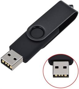 img 2 attached to 📦 Kepmem 5 упаковок USB Flash Drive - 32MB USB 2.0 флешки - небольшое хранение файлов в черном, серебряном, красном, желтом и небесно-голубом цветах