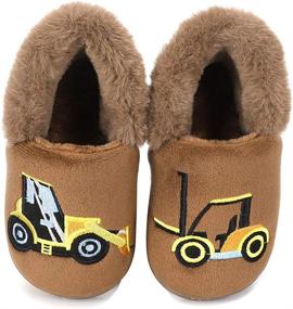 img 2 attached to Adorable Cartoon Rocket Slippers - Fun Household Toddler Boys' Shoes