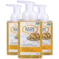 🌿 south of france natural body care almond gourmande foaming hand soap - hydrating organic agave nectar wash | 8 oz pump bottle 3-pack logo