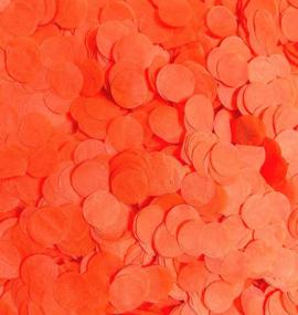 img 4 attached to 🎈 Vibrant Orange Confetti 15mm Tissue Paper Balloons - 5000 pcs for Memorable Table Party Decorations!