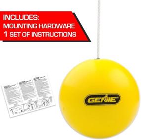 img 1 attached to 🚗 Retractable Ball Parking Aid - Genie Yellow Perfect Stop Compatible with All Garage Door Openers-GPS-R, one Size