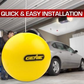 img 2 attached to 🚗 Retractable Ball Parking Aid - Genie Yellow Perfect Stop Compatible with All Garage Door Openers-GPS-R, one Size