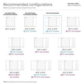 img 2 attached to 🚪 Munchkin Baby Gate Extension, White, 2.75 Inches, Model MK0079 - Enhanced SEO